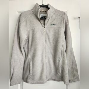 Magellan Outdoors Women's Light Gray Full-Zip Teddy Fleece Jacket